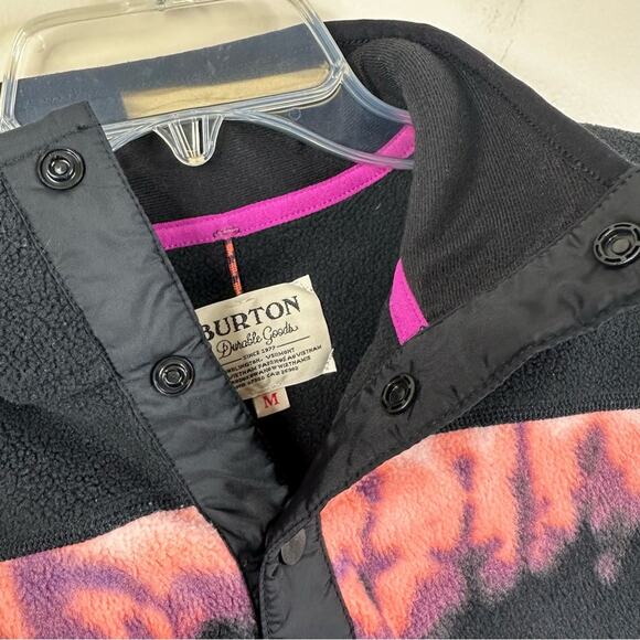 Burton Youth Medium Spark Pullover Fleece Jacket Multicolor Black Coat - Picture 10 of 11